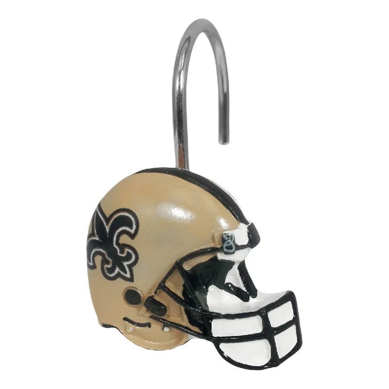 NFL 942 Saints Shower Curtain Rings - Gold