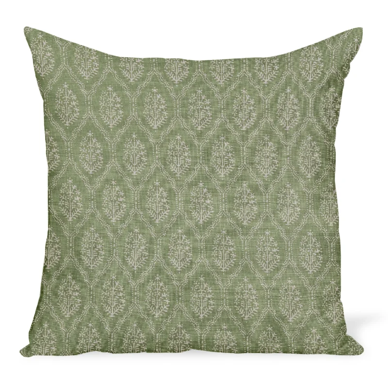 Peter Dunham Textiles Jaali in Spring Green Pillow