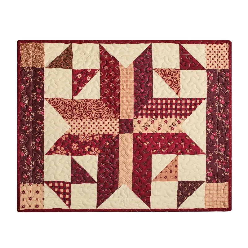 Amish Star Patchwork Design Pillow Sham