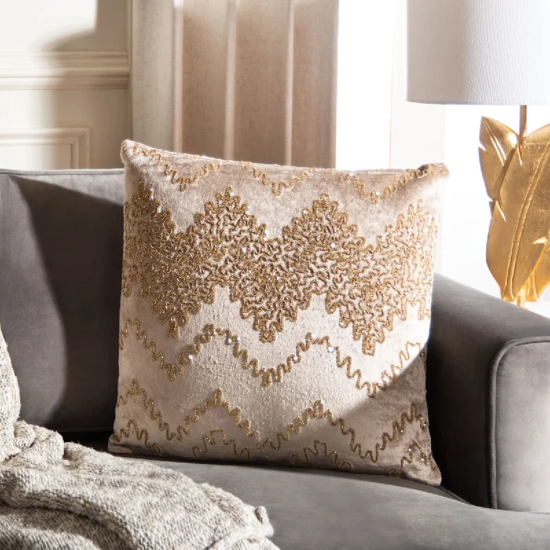 Safavieh Gold Sparkle Pillow