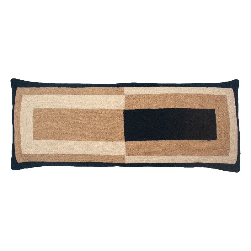 MARIANNE RECTANGLE PILLOW - BLACK