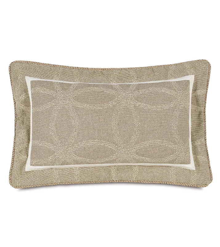 Silas Olive Green Lumbar Pillow Cover 13x22