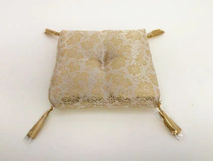 Gold Square Bell Cushion for No. 4 (5" Diameter) Bell