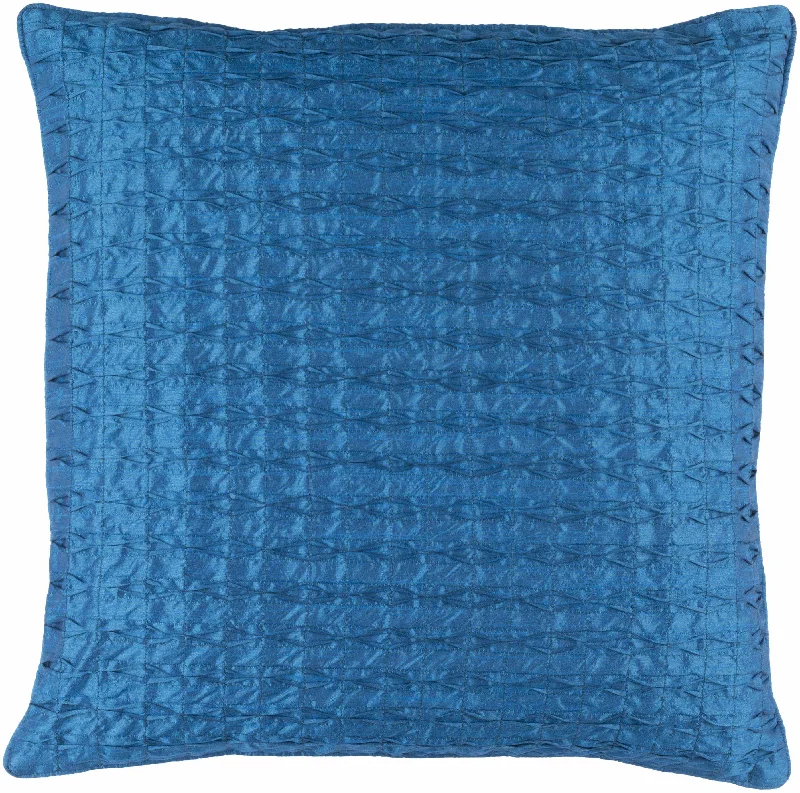 Leconfield Blue Textured Square Throw Pillow - Clearance