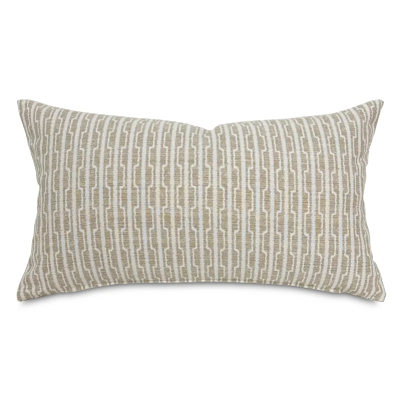 Royal Beige Boho Chic Lumbar Pillow Cover 15x26