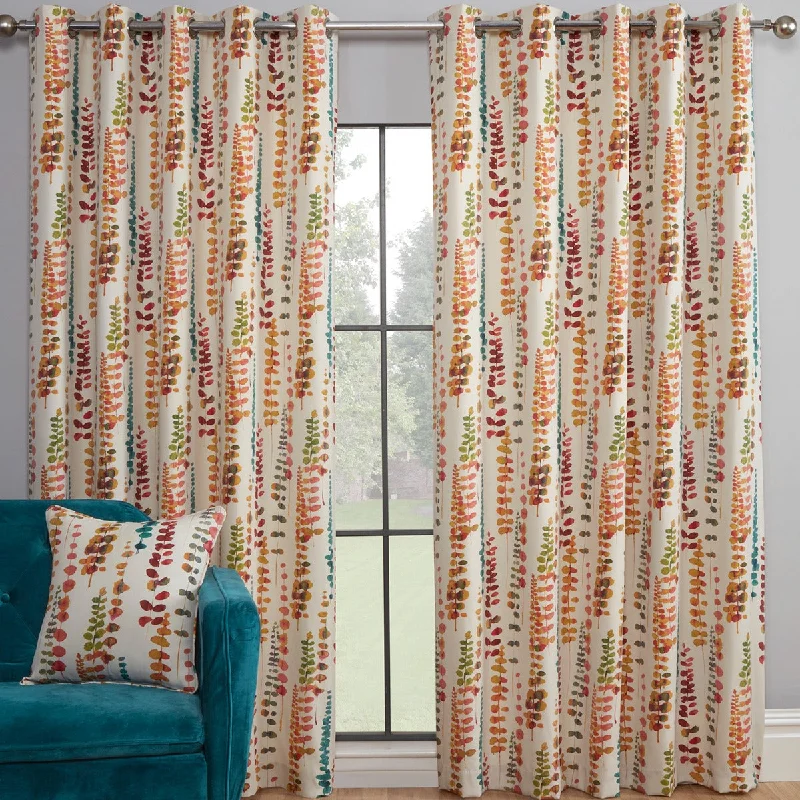 Santa Maria Rumba Floral Eyelet Curtains