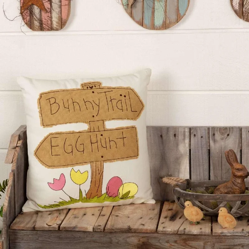 Bunny Trail Pillow 18x18