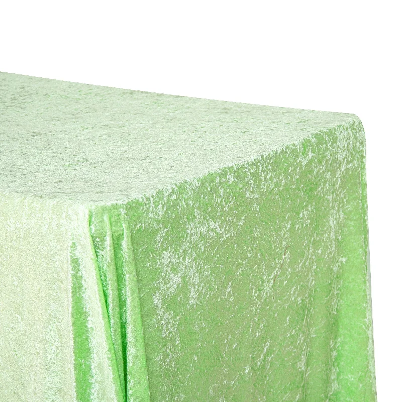 Velvet 90"x132" Rectangular Tablecloth - Mint Green