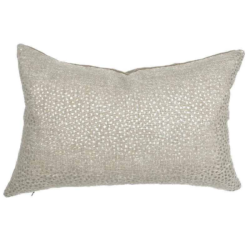 Metallic Amber Speckled Lumbar Pillow Cover 13x22