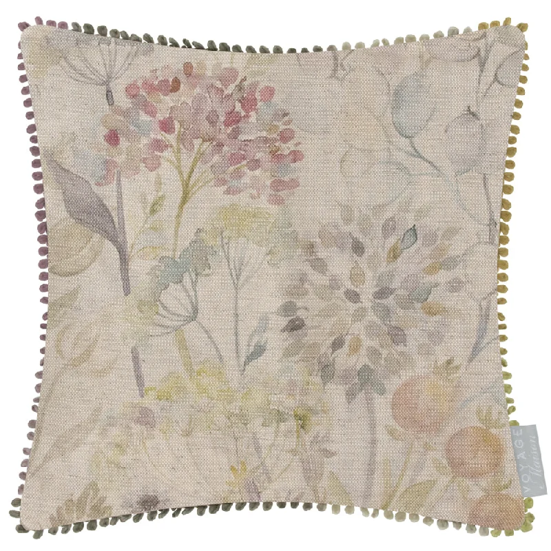 Hedgerow Printed Feather Cushion Natural