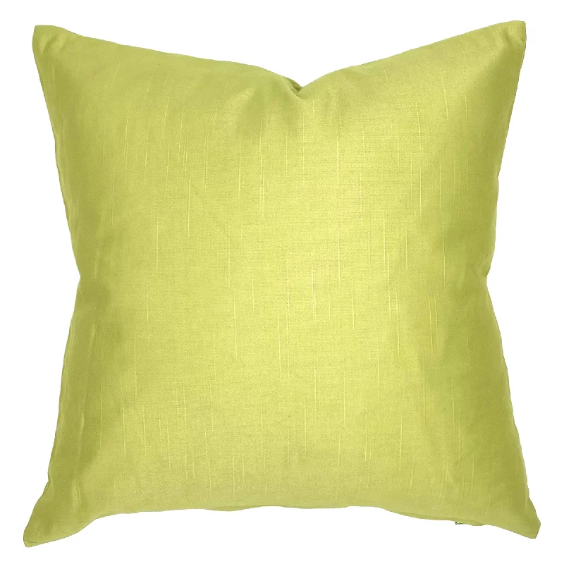 Spring Lemon Faux Silk Throw Pillow Cover 16x16