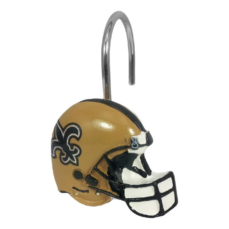 Northwest Company NFL 942 Saints Shower Curtain Rings (Pack of 12) - Gold