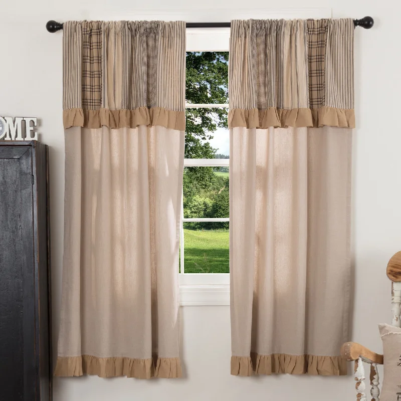 Charcoal Sawyer Mill Curtain Panels