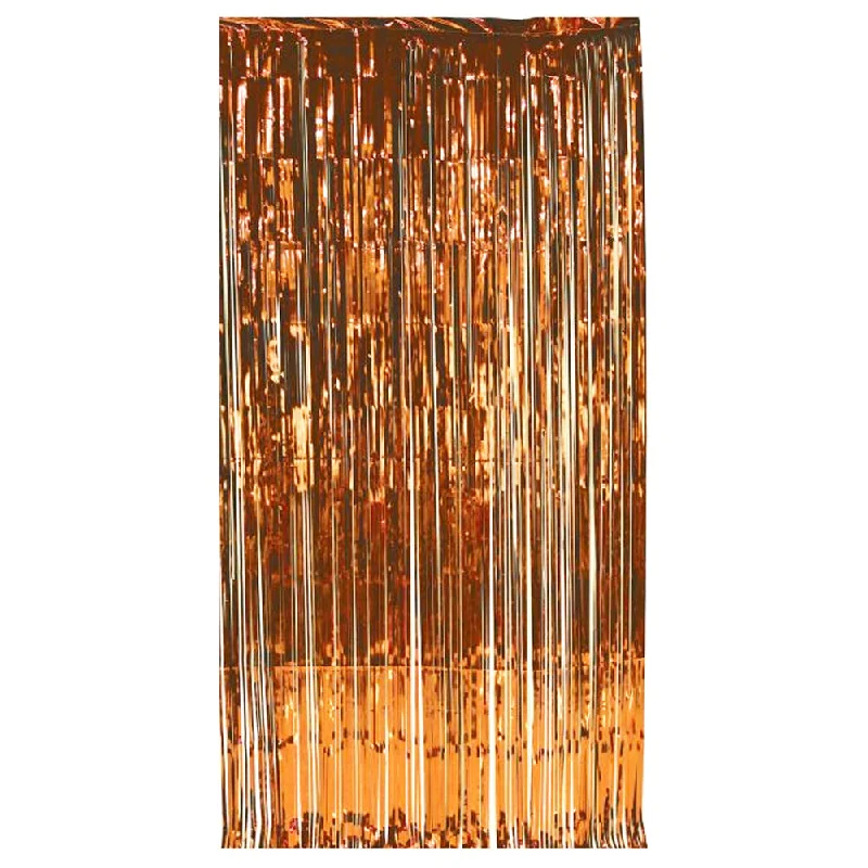 Orange Foil Curtain - 2.4m x 91cm