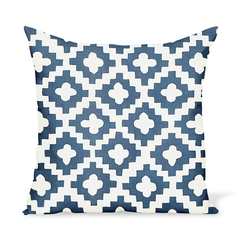 Peter Dunham Textiles Outdoor Peterazzi in Indigo Pillow