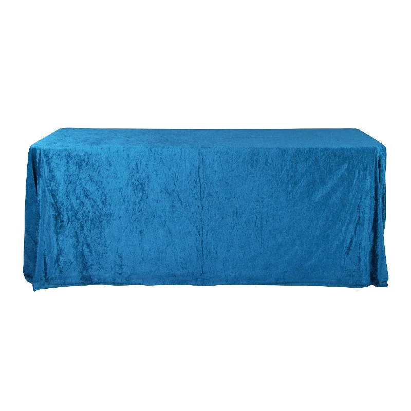 Velvet 90"x156" Rectangular Tablecloth - Dark Teal