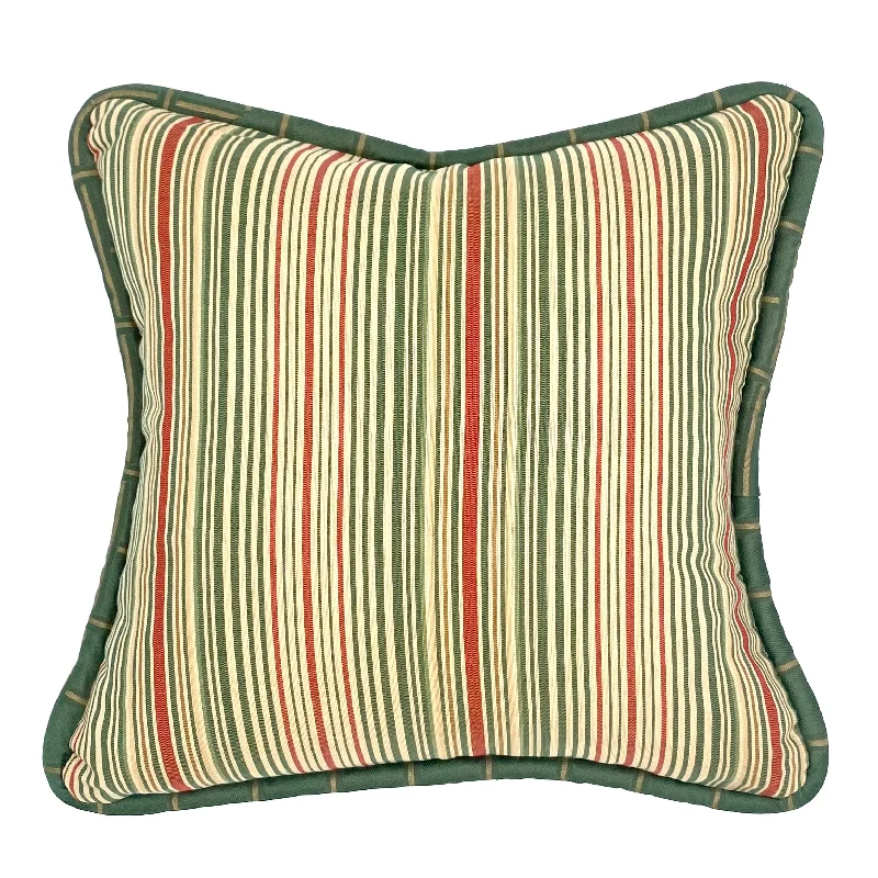 Aruba Cabana Striped Throw Pillow Cover 18x18