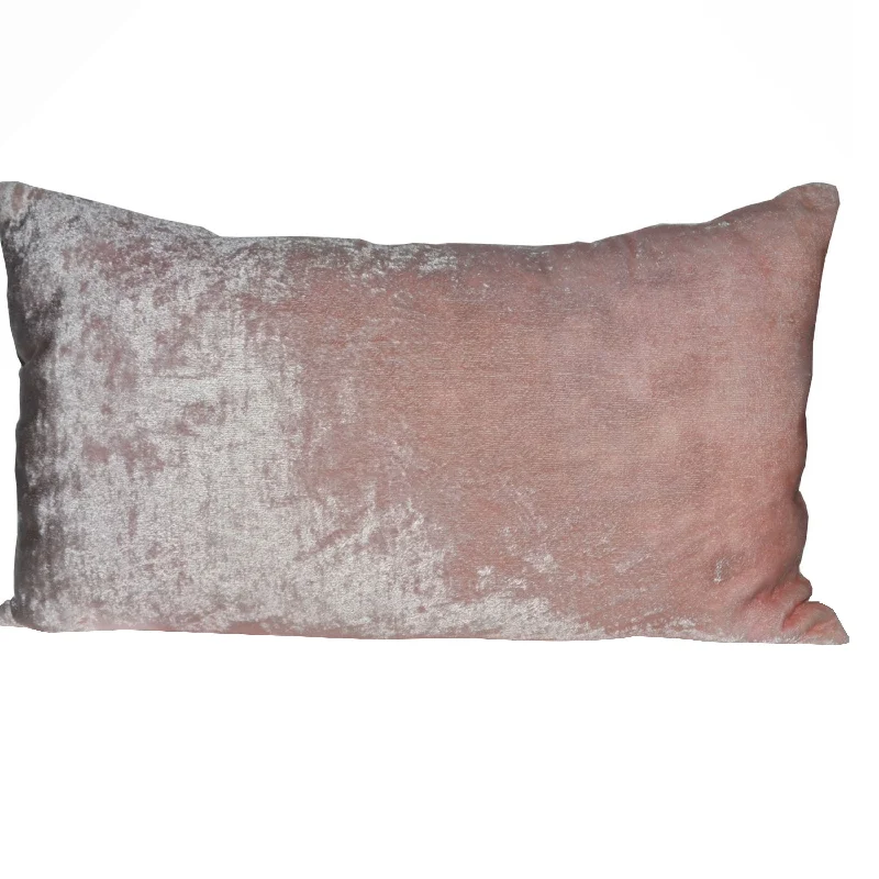 Blush Pink Velvet Throw Pillow Cover