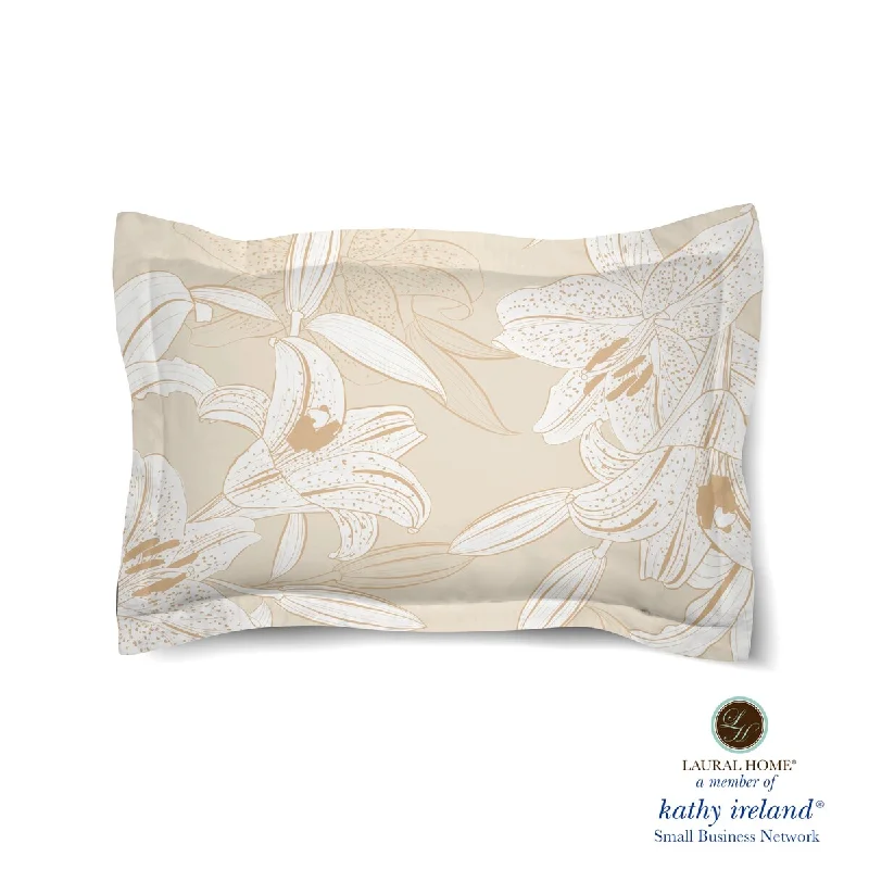 Laural Home kathy ireland® Small Business Network Member Peaceful Elegance Lily Comforter Sham