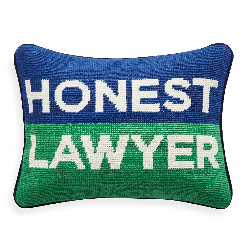 Honest Lawyer Needlepoint Pillow