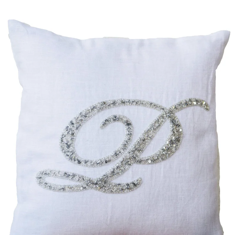 Monogrammed Pillow Cover, Monogram Pillow, Decorative Pillow