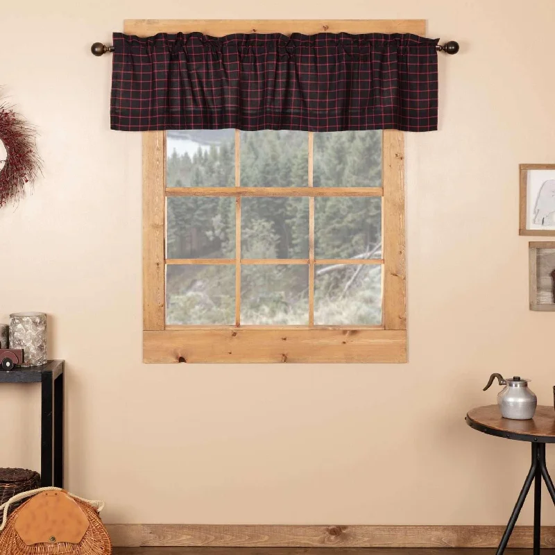 Glennock Plaid Valance Curtain 16x72