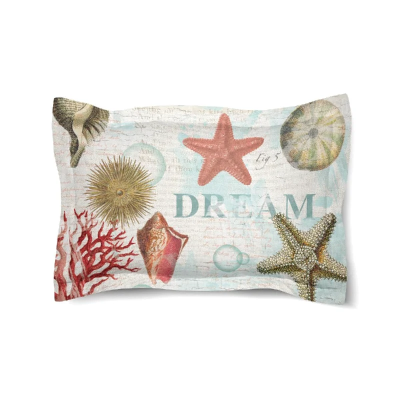 Laural Home Dream Beach Shells Duvet Sham