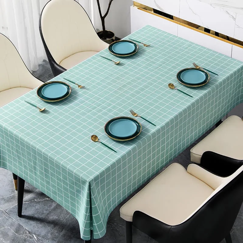 Plaid Vinyl Tablecloths For Rectangle Tables