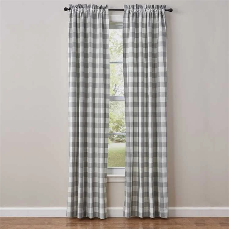 Wicklow Check Lined Curtain Panels Pair 113-431