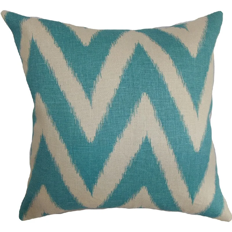 Bakana Zigzag Euro Sham Aquamarine