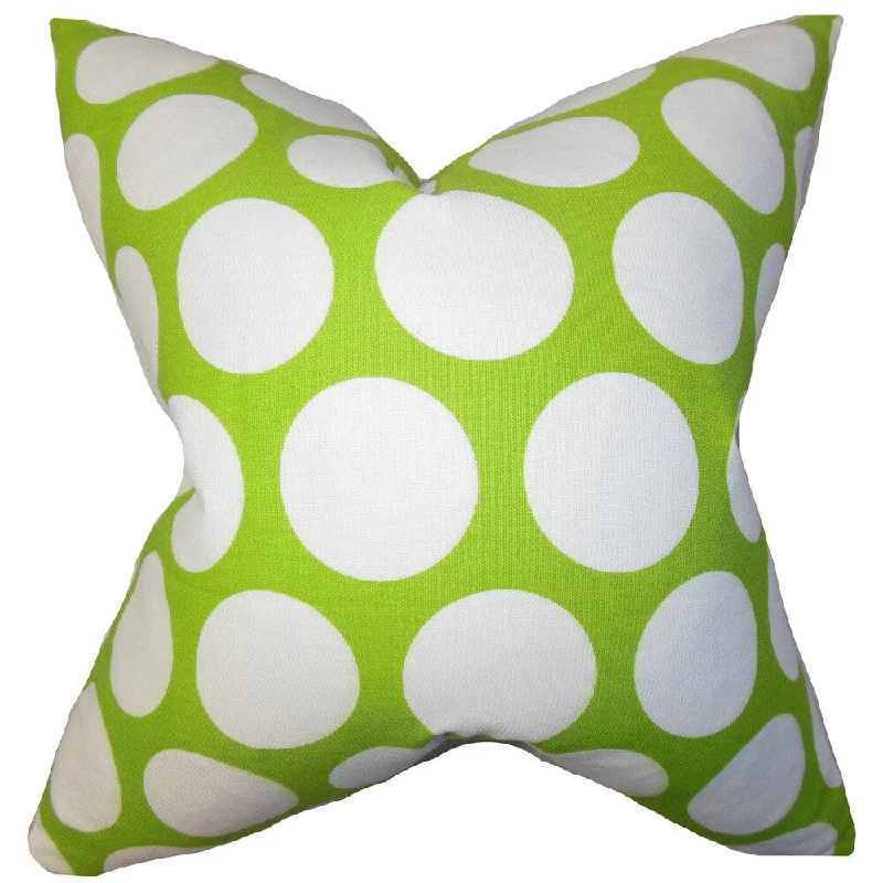 Dilly Geometric Euro Sham Green