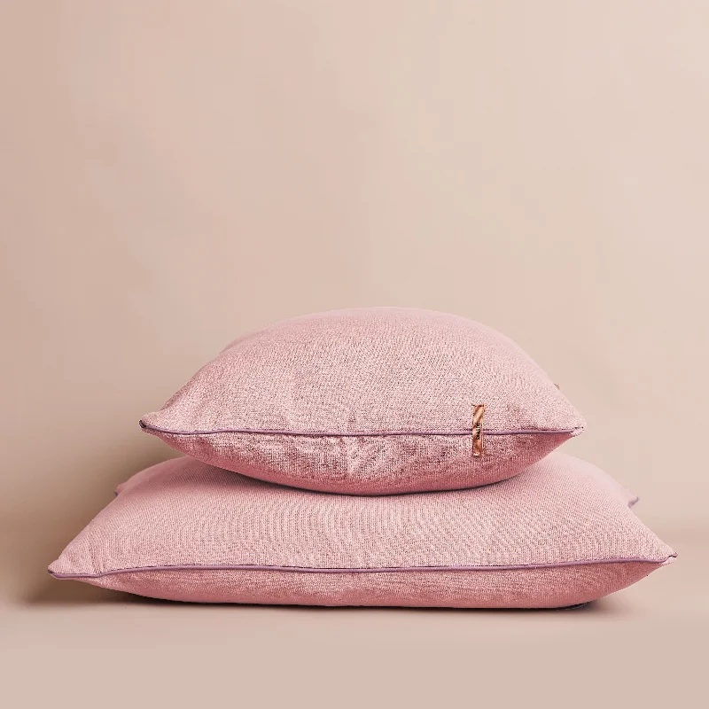 Vintage Wash Cushion | Guava w Piping