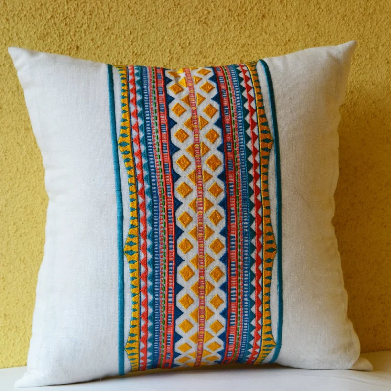 Mexican Aztec Throw Pillow Cover