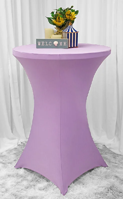 36"x42" Cocktail Spandex Table Cover - Lavender (1pc)