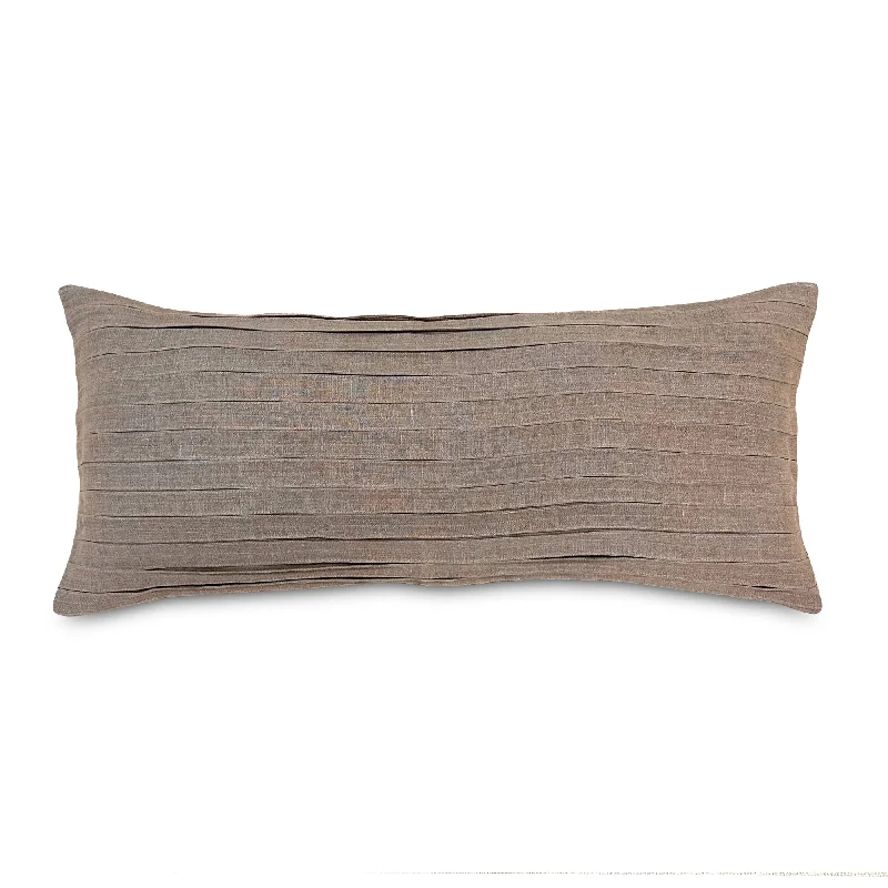 Neutral Modern Linen Lumbar Pillow Cover 13x30