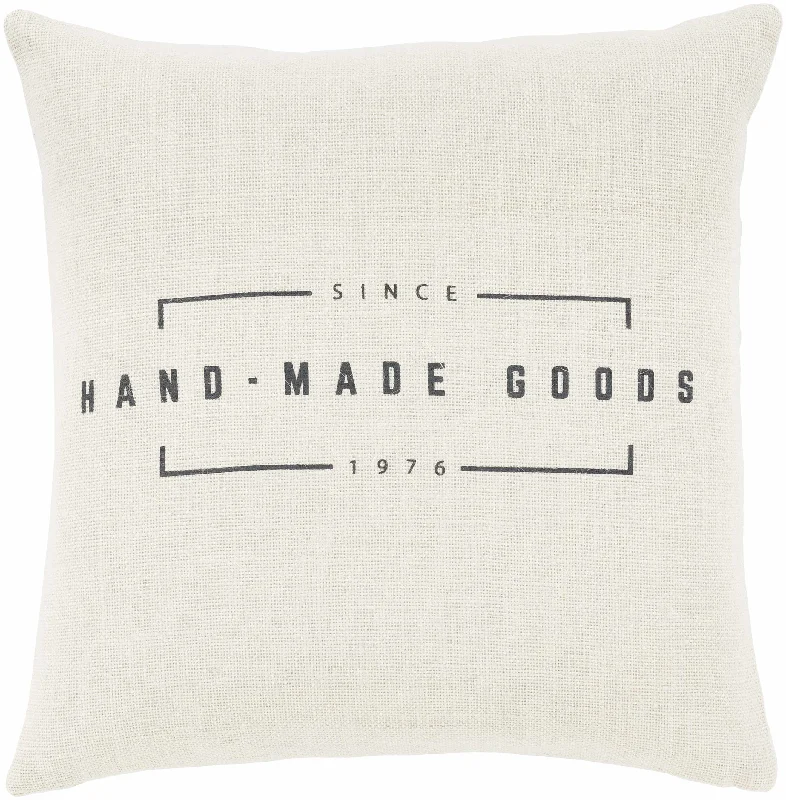 Greenbush Neutral Hand Made Goods Accent Pillow - Clearance