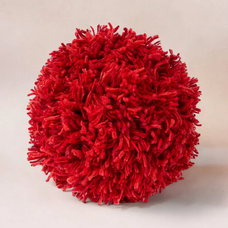 Momo Rojo Wool Pillow by Casa Edel