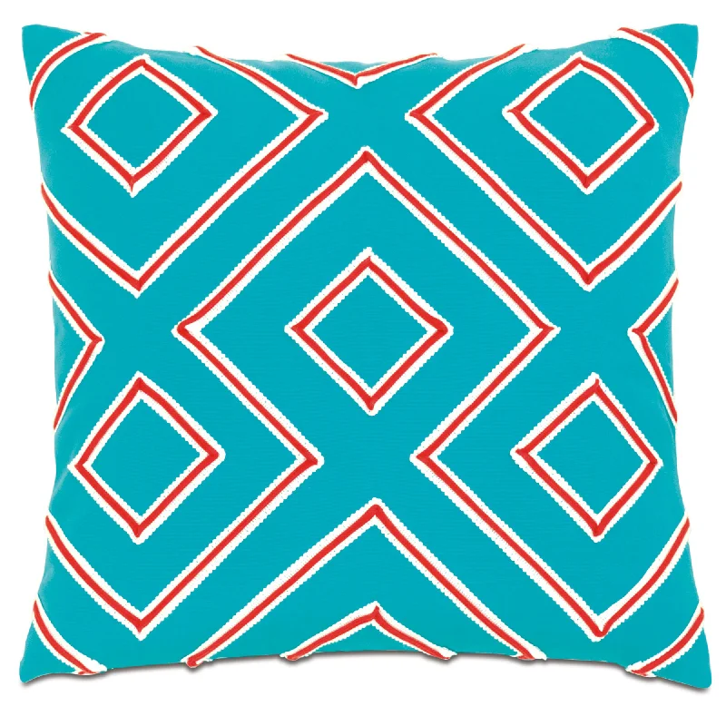 Poolside Somersault Outdoor Lumbar Pillow Cover 20x20