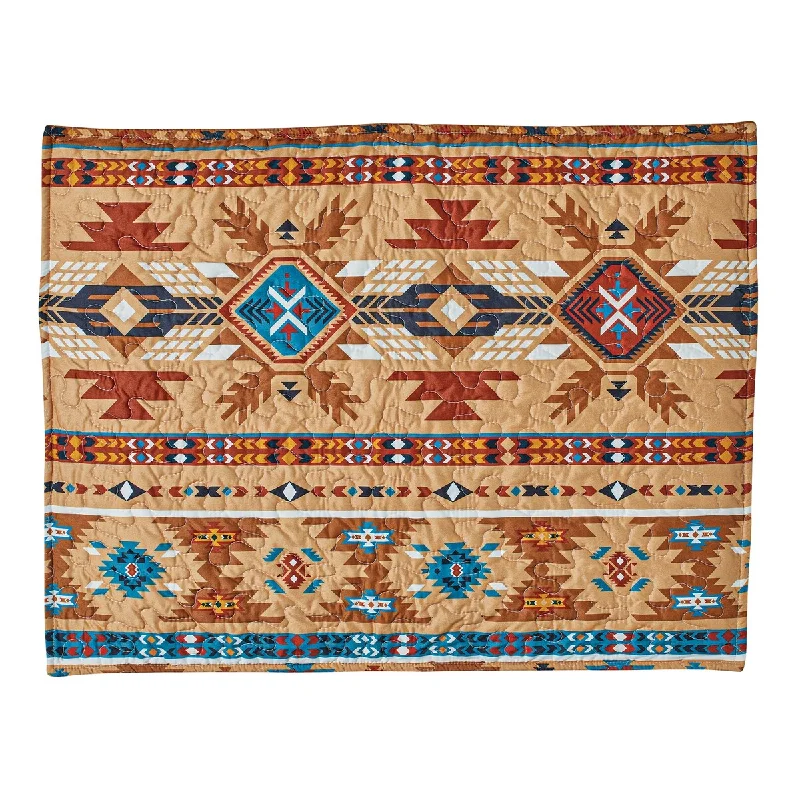 Reversible Rustic Tribal Aztec Design Pillow Sham