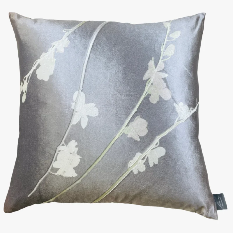 Orchid Smolder Ivoire Signature Velvet Pillows