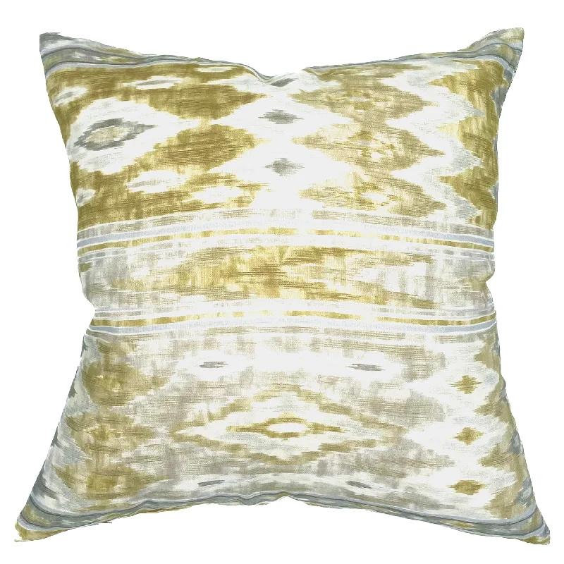 Citron Ikat Throw Pillow Cover 20X20