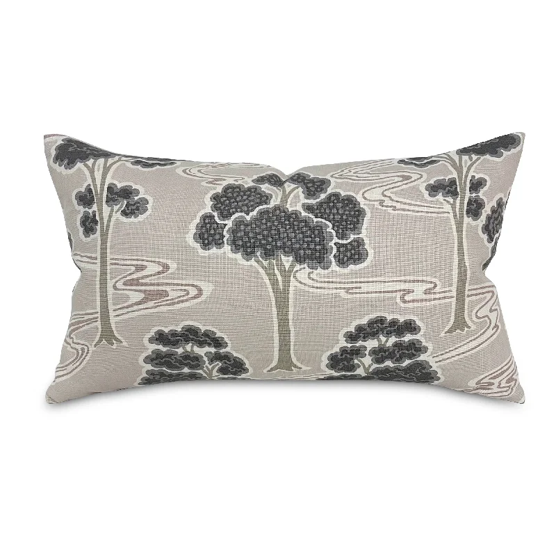 Dream Trees Contemporary Lumbar Pillow Cover 15x26"