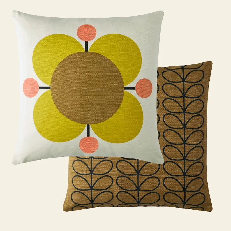 Atomic Flower Cushion - Primrose