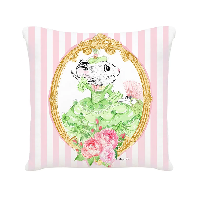 Cushion - Mint and Roses