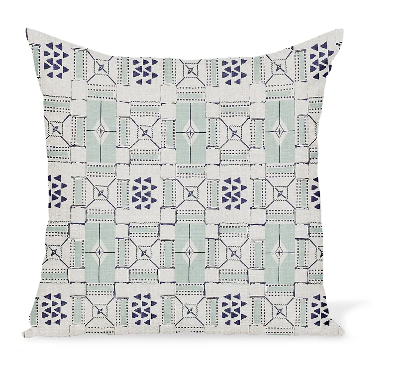 Peter Dunham Textiles Mogador in Ocean/Indigo Pillow