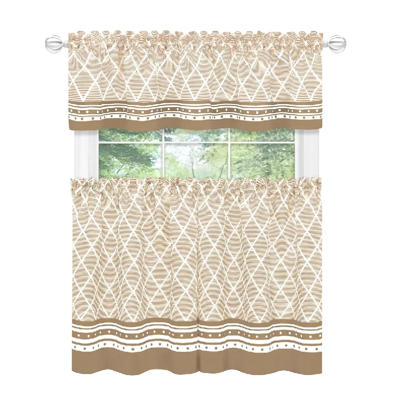 Boho Printed Tier & Valance Set - 2 Sizes