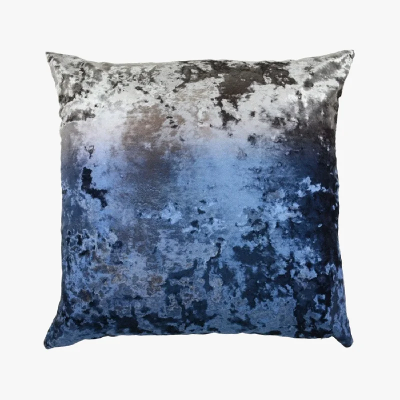 Ombre Twilight Cobble Crushed Velvet Pillows