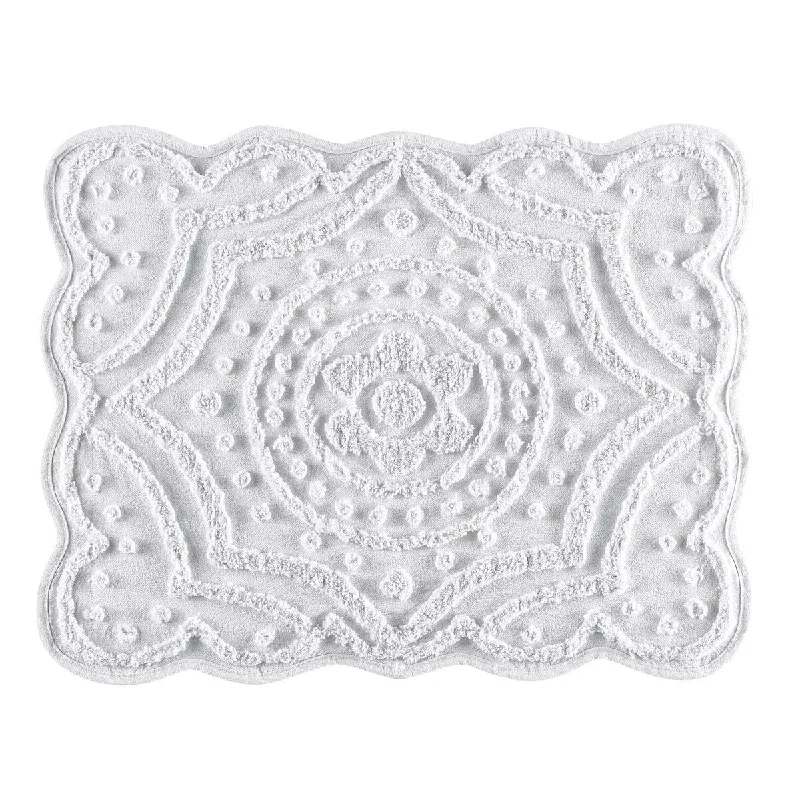 Scalloped Chenille Standard Size Pillow Sham Cover