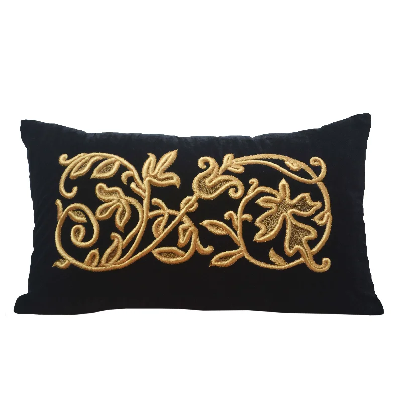 French Embroidery Pillow Cover, Velvet Pillow Case