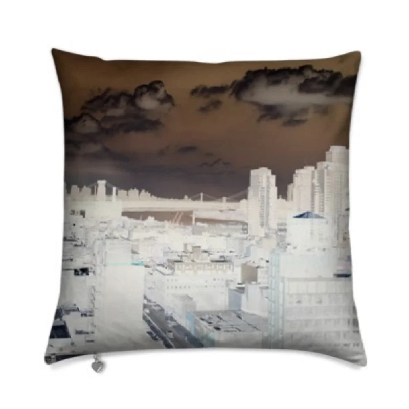 Luxurious Velvet Square Sofa Cushion Pillow 20" x 20" - Skyline